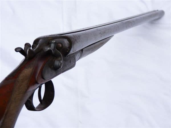 Deactivated 12-bore W.A.Campbell hammer shotgun SOLD