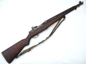 Deactivated American M1 Garand automatic rifle, 1944 issue, sliding cocking-handle  **SOLD**