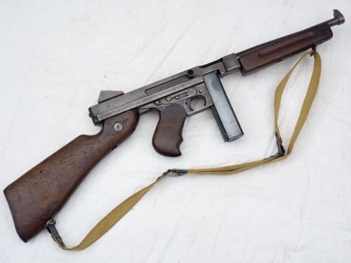 Deactivated American Thompson M1 .45 cal smg c/w sling  **SOLD**