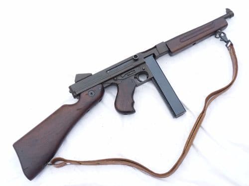 Deactivated American Thompson M1A1 .45 cal smg c/w sling  **SOLD**