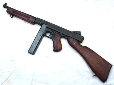 Deactivated American Thompson M1A1 submachine-gun early spec SOLD