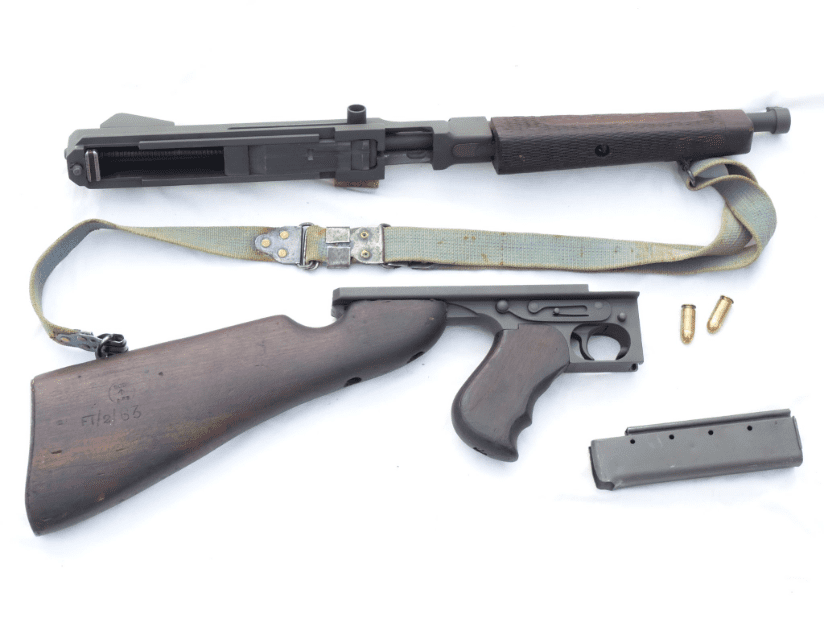 Deactivated American Thompson M1A1 submachine-gun early spec SOLD