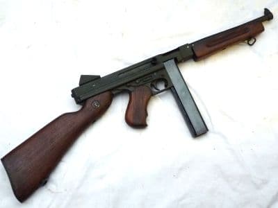 Deactivated American Thompson M1A1 submachine-gun, early spec SOLD