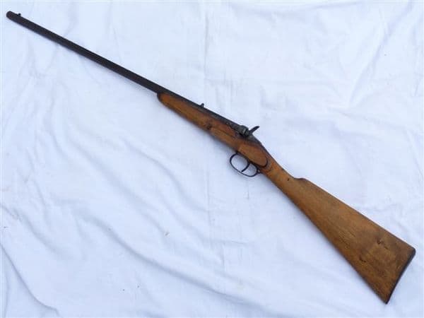 Deactivated Belgian made 9mm caliber vermin hammer shotgun  **SOLD**