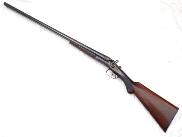 Deactivated British Holloway & Naughton Ltd 12-bore hammer shotgun  **SOLD**