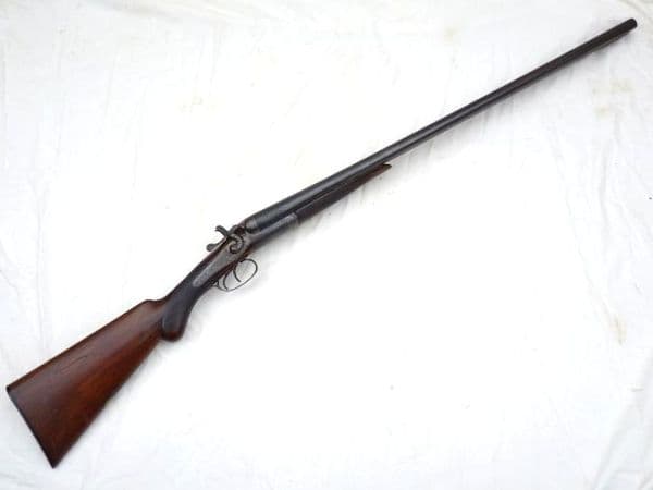 Deactivated British Holloway & Naughton Ltd 12-bore hammer shotgun **SOLD**