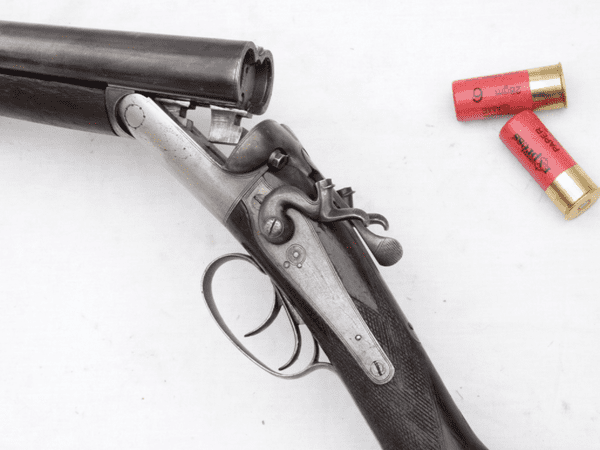 Deactivated British Lloyd & Son 12-bore hammer shotgun  **SOLD**