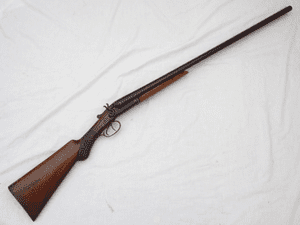 Deactivated British made 12-bore hammer shotgun  **SOLD**