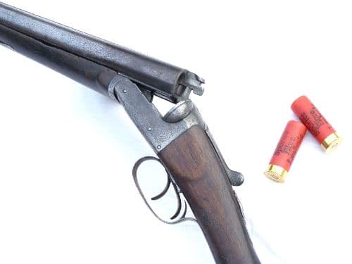 Deactivated British made Army & Navy 12-bore boxlock double-barrelled shotgun  **SOLD**