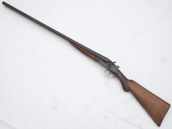 Deactivated British made Charles Osborne hammer 12-bore shotgun **SOLD**