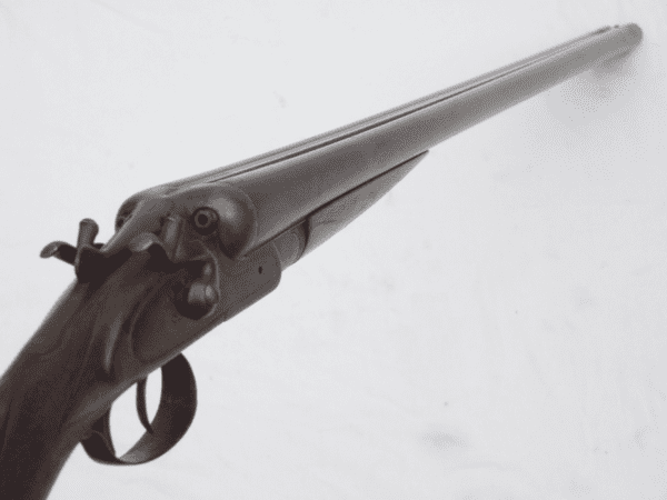 Deactivated British made Charles Osborne hammer 12-bore shotgun **SOLD**