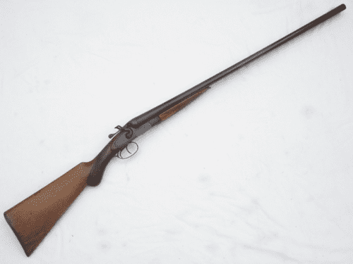 Deactivated British made Charles Osborne hammer 12-bore shotgun **SOLD**