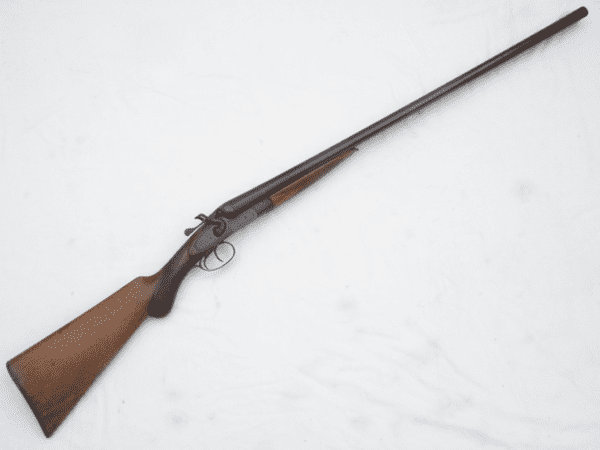 Deactivated British made Charles Osborne hammer 12-bore shotgun **SOLD**