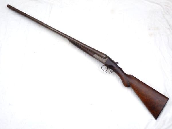 Deactivated British R. W. Bloxham 12-bore boxlock shotgun  **SOLD**