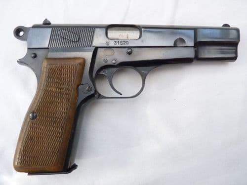 Deactivated Browning Hi-Power 9mm automatic pistol  mk1 ring-hammer  **SOLD**