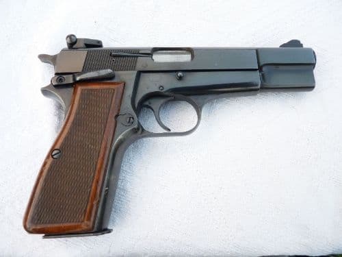 Deactivated Browning Hi-Power 9mm pistol, ambidextrous safety  **SOLD**