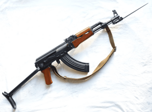 Deactivated Chinese Type 56 assault rifle with under-folding bayonet, early spec deactivation  **SOLD**