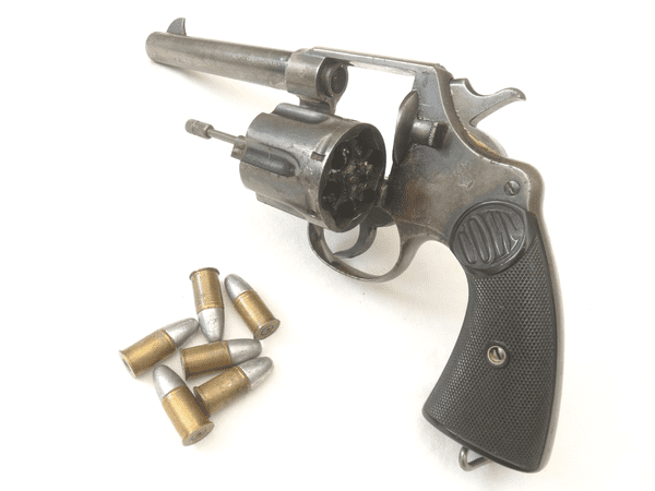 Deactivated Colt New Service .455 revolver, early EU spec