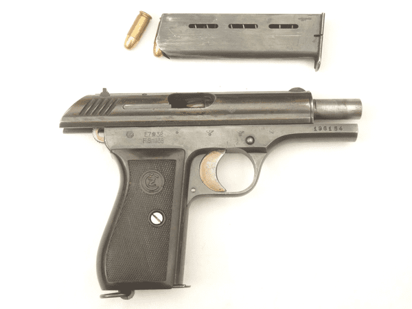 Deactivated Czech CZ vz. 27, 1938 dated, Nazi marked with holster, early spec