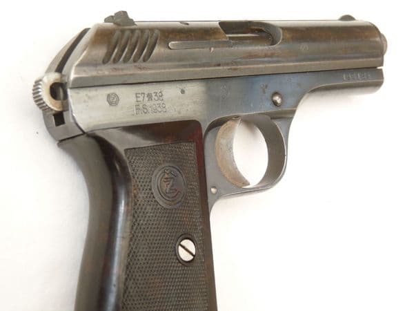 Deactivated Czech CZ vz. 27, 1938 dated, Nazi marked with holster, early spec