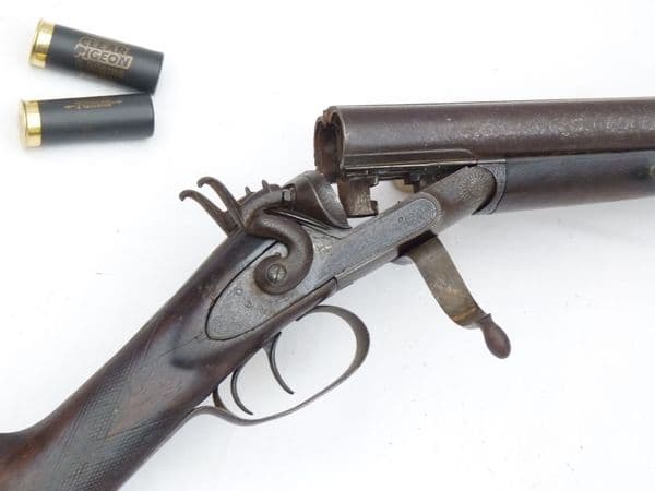 Deactivated  E.M.Reilly & Co. 12-bore hammer shotgun **SOLD**