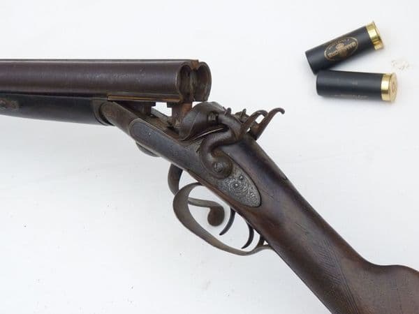 Deactivated  E.M.Reilly & Co. 12-bore hammer shotgun **SOLD**