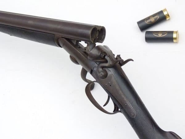 Deactivated F. Harrison & Co. 12-bore hammer shotgun **SOLD**