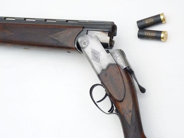 Deactivated French made Bergeron 12-bore over/under shotgun **SOLD**