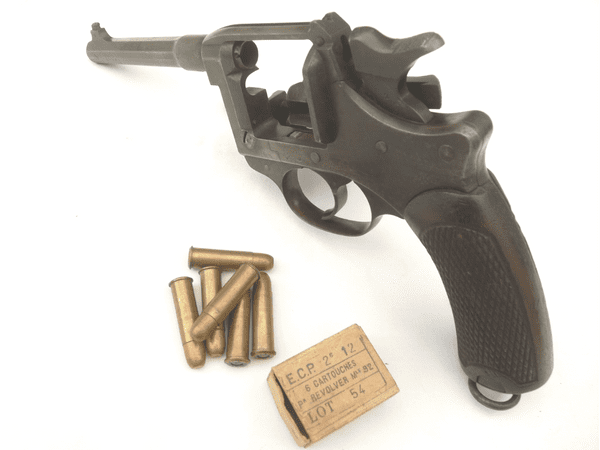 Deactivated French Modele 1892 revolver, 1914 dated, early EU spec