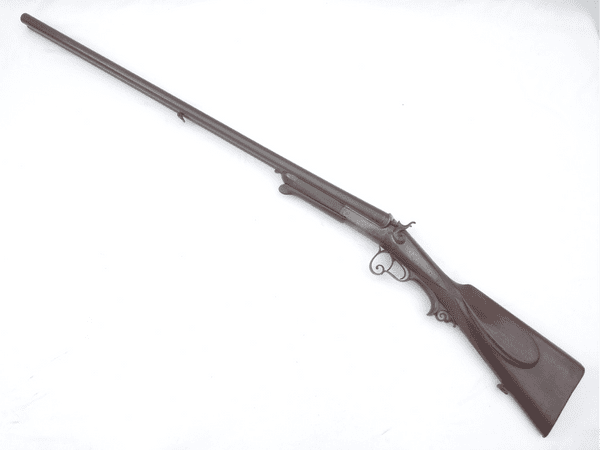 Deactivated German made 12-bore hammer shotgun, underlever breaking, early spec **SOLD**
