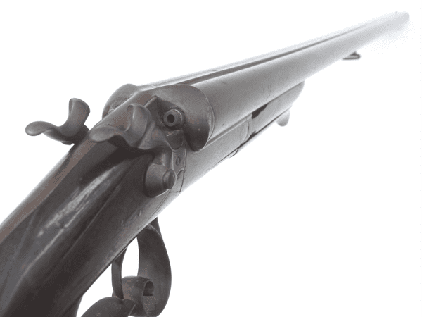 Deactivated German made 12-bore hammer shotgun, underlever breaking, early spec **SOLD**