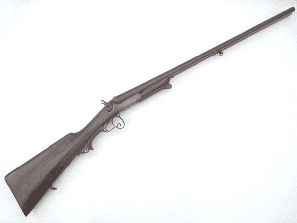 Deactivated German made 12-bore hammer shotgun, underlever breaking, early spec **SOLD**