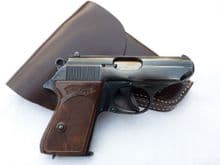 Deactivated German Walther PPK 7.65mm pistol, with holster and spare magazine  **SOLD**