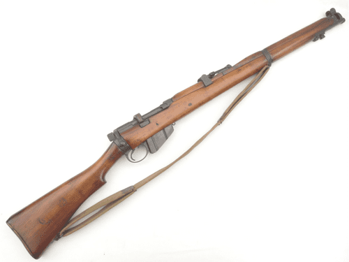 Deactivated Indian made Lee-Enfield SMLE Mk3* 1943 dated, all matched serials, early spec **SOLD**