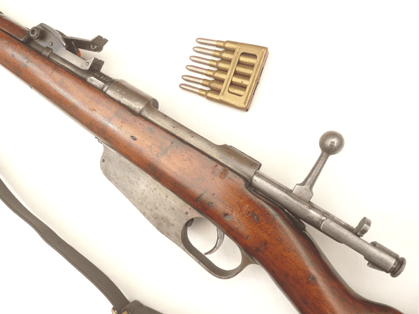 Deactivated Italian Carcano M1891  rifle, dated 1918, early spec