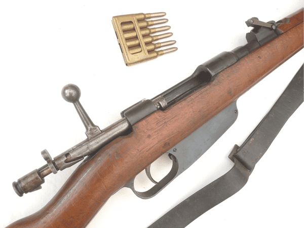 Deactivated Italian Carcano M91/41 infantry rifle, dated 1943, early spec