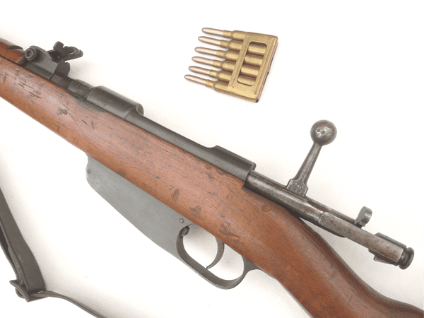 Deactivated Italian Carcano M91/41 infantry rifle, dated 1943, early spec