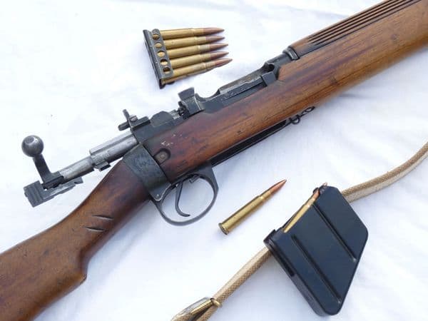 Deactivated Lee-Enfield no4 mk1* Canadian Longbranch made 1942 dated, New Zealand marked.  **SOLD**
