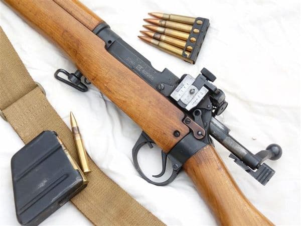 Deactivated Lee-Enfield No4 mk2 sharp-shooters rifle 1949 dated SOLD