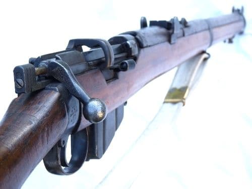 Deactivated Lee-Enfield SMLE Mk3 with mag cut-off, 1931 dated, Ishapore made  **SOLD**