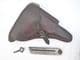 Deactivated Luger P08 Erfurt made pistol and holster set, dated 1917, early spec