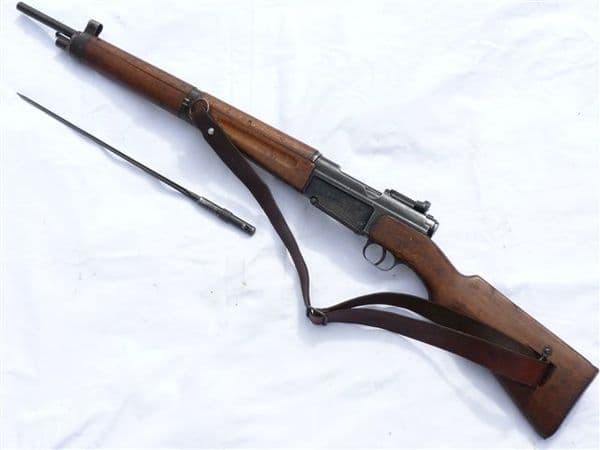 Deactivated MAS 1936 French infantry rifle, early WW2 manufacture, with bayonet SOLD