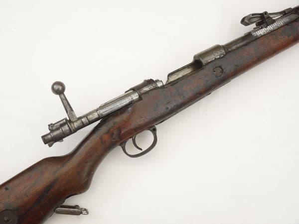 Deactivated Mauser G98 rifle, 1915 dated DWM made, most matched s/numbers, early spec