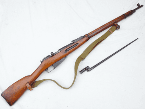Deactivated Mosin-Nagant M1891/30 1942 dated Russian infantry rifle with bayonet  **SOLD**