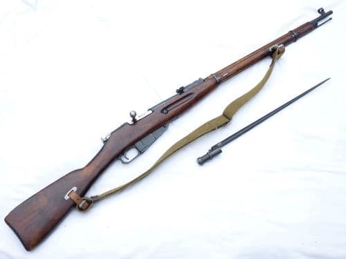 Deactivated Mosin-Nagant M1891/30 infantry rifle dated 1936 c/w matching serial bayonet SOLD