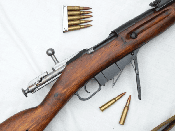 Deactivated Mosin-Nagant M44 1945 dated Russian carbine with bayonet  **SOLD**