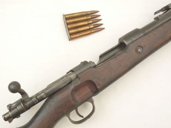 Deactivated Portuguese Mauser M937-A rifle, matched s/numbers, early spec, Nazi marked