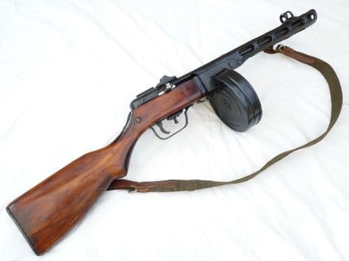 Deactivated PPSh-41 1942 dated Russian submachine-gun, sliding cocking-handle SOLD