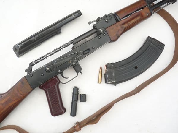 Deactivated Russian made Kalashnikov AKM assault rifle, 1969 dated