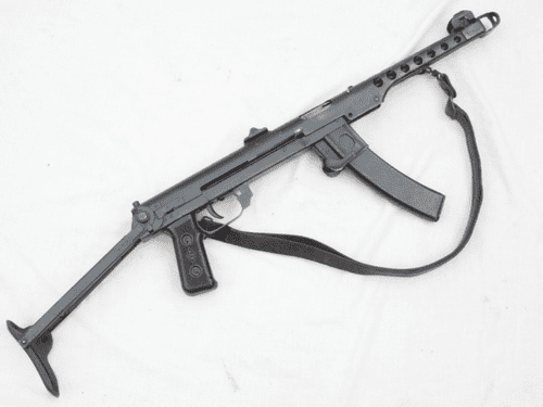 Deactivated Russian PPS-43 sub machine-gun 1944 dated, sliding cocking handle and spare mags  **SOLD**